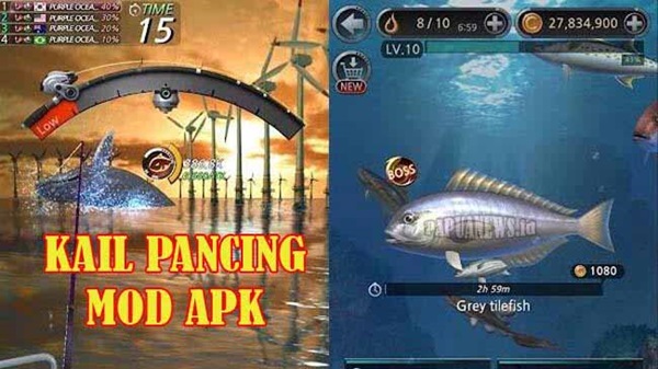 kail pancing mod apk uang tak terbatas